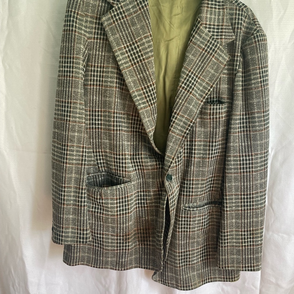 Classic Plaid Men's Blazer